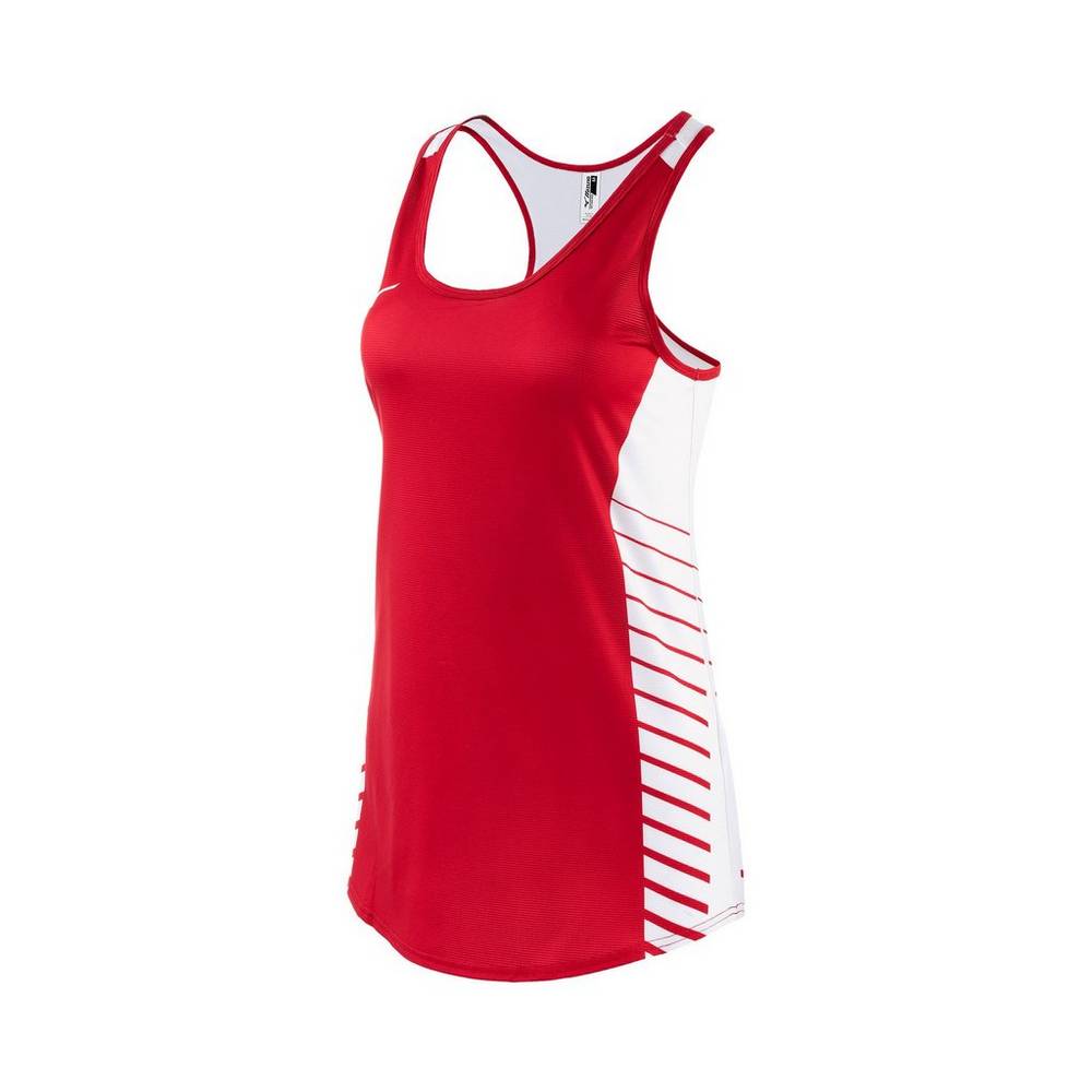 Damske Tank Top Mizuno Team Červené Vypredaj YKXA56724